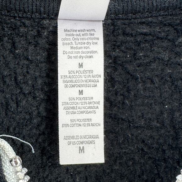 Twitch Partner Full Zip Front Back Print Hoodie Jacket Mens Size Medium Black - Picture 7 of 8